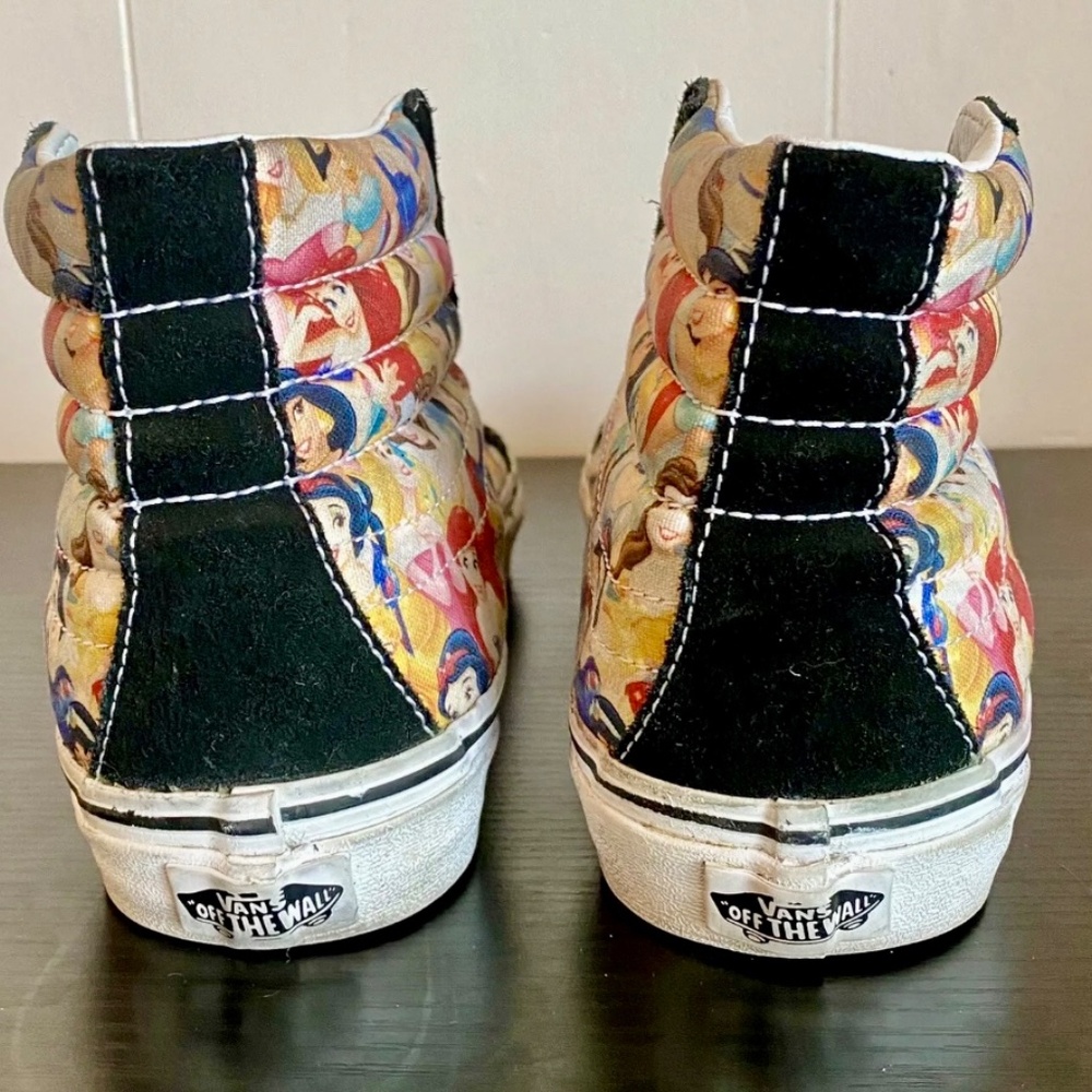 Vans Disney Collab SK8-Hi Slim Multi Princess Print. Limited Edition W-10 - Picture 2 of 5
